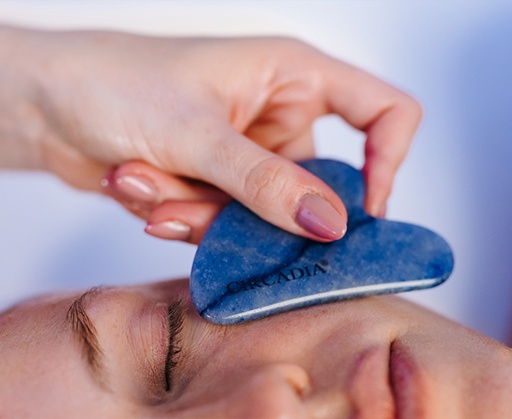 [CC.219] Blue Stone Gua Sha Set